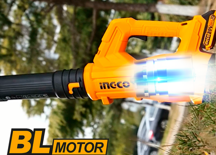 منفاخ لاسلكي INGCO 20 فولت CABLI203235 (INGCO Cordless Blower 20V, 15000rpm, 115km/h, with a 2.0Ah Battery and a Charger)