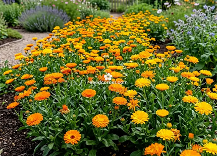 CALENDULA YELLOW AND ORAHNGE UAE FLOWERS