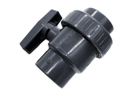 DIN PVC SINGLE UNION BALL VALVE - SOCKET