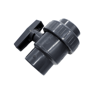 DIN PVC SINGLE UNION BALL VALVE - SOCKET