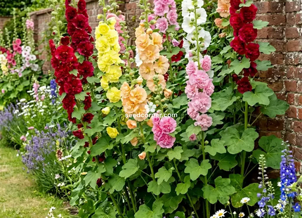 HOLYHOCK MIX FLOWERS