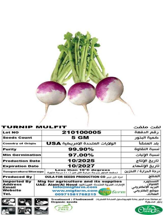 لفت ملفت (TURNIP MALFAT) 5GM
