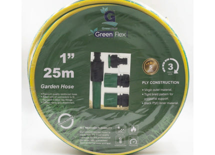 PVC GARDEN HOSE WITH FITTING 3/4 25M